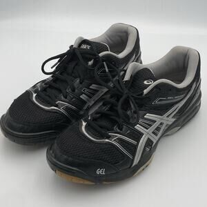 ASICS Gel Rocket Black Silver Sneakers B455N Men's Athletic Shoes